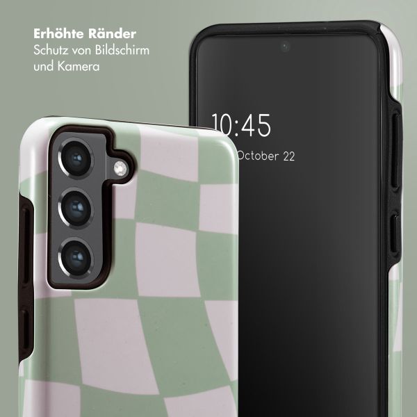 Selencia Vivid Back Cover Samsung Galaxy S21 FE - Groovy Sage Green