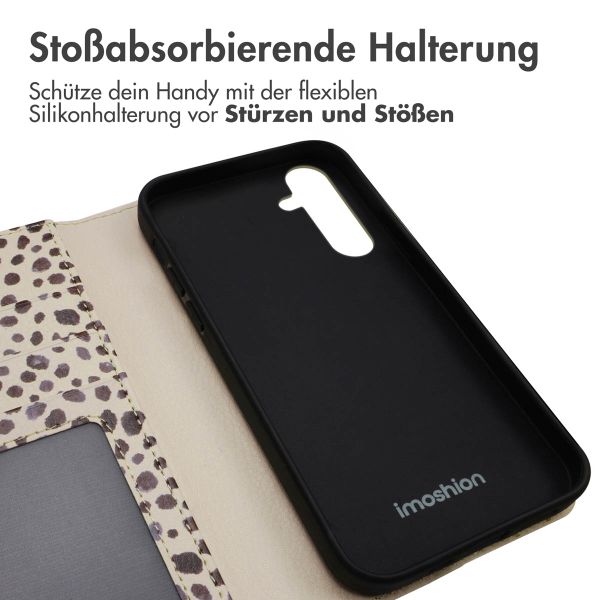 imoshion Design Klapphülle Samsung Galaxy S23 FE - Black And White Dots