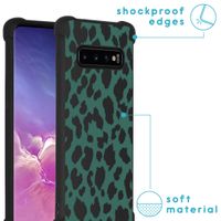 imoshion Design Hülle mit Band für das Samsung Galaxy S10 - Panther Illustration