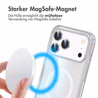 imoshion Sparkle Back Cover mit MagSafe Apple iPhone 17 Pro Max - Transparent