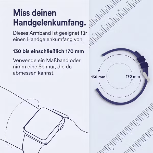 imoshion Magnetisches Milanaise Armband -   Universelle 22 mm Anschluss - Größe S - Violett