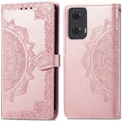 imoshion Mandala Klapphülle Motorola Moto G04 / G24 - Rosé gold
