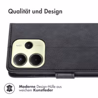 imoshion Luxuriöse Klapphülle Xiaomi Redmi Note 14 (4G) - Schwarz