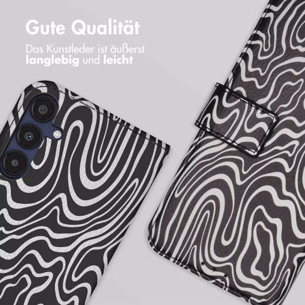 imoshion Design Klapphülle Samsung Galaxy A35 - Black And White