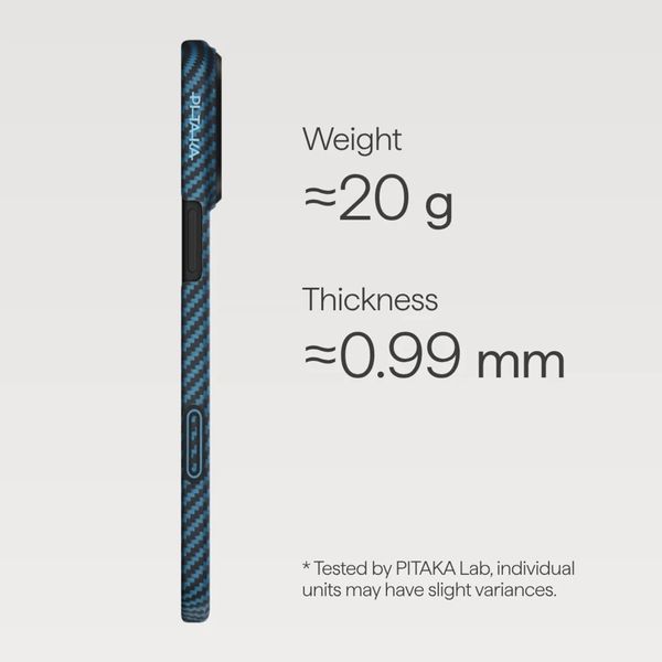 Pitaka Ultra Slim Case Apple iPhone 17 Pro Max - Blau