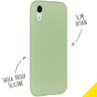 Accezz Liquid Silikoncase Grün für das iPhone Xr