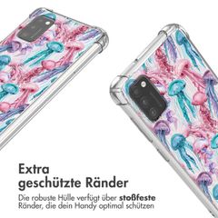 imoshion Design Hülle mit Band Samsung Galaxy A41 - Jellyfish Watercolor