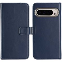 Selencia Echtleder Klapphülle Google Pixel 9 / 9 Pro - Blau