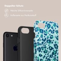 Selencia Vivid Back Cover Apple iPhone SE (2022 / 2020) / 8 / 7 - Wild Spots Light Blue