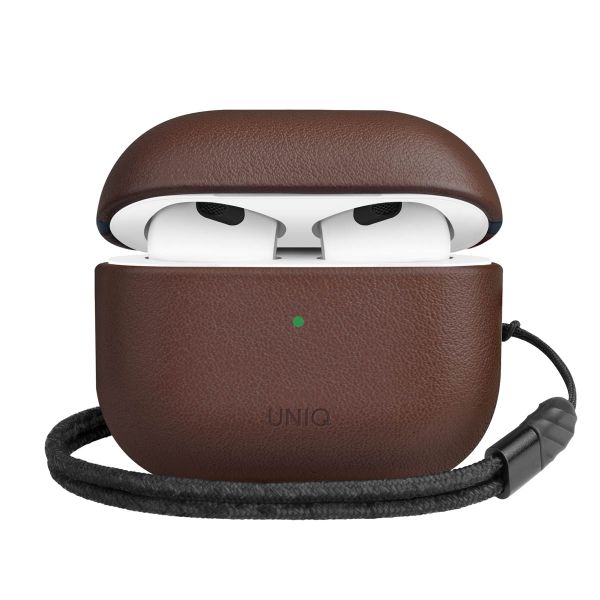 Uniq Terra Echtleder-Hülle für Apple AirPods 3 (2021) - Toffee Brown