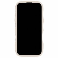 Holdit Wavy Case Apple iPhone 16 - Transparent / Light Beige