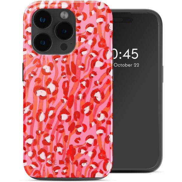 Selencia Vivid Tough Back Cover mit MagSafe für das iPhone 15 Pro Max - Wild Spots Lipstick