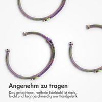 imoshion Mailändische Magnetarmband für die Apple Watch Series 1 bis 9 / SE (38/40/41 mm) | Series 10 (42 mm) - Größe M - Galaxy