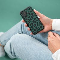 imoshion Design Hülle Samsung Galaxy A21s - Leopard - Grün / Schwarz