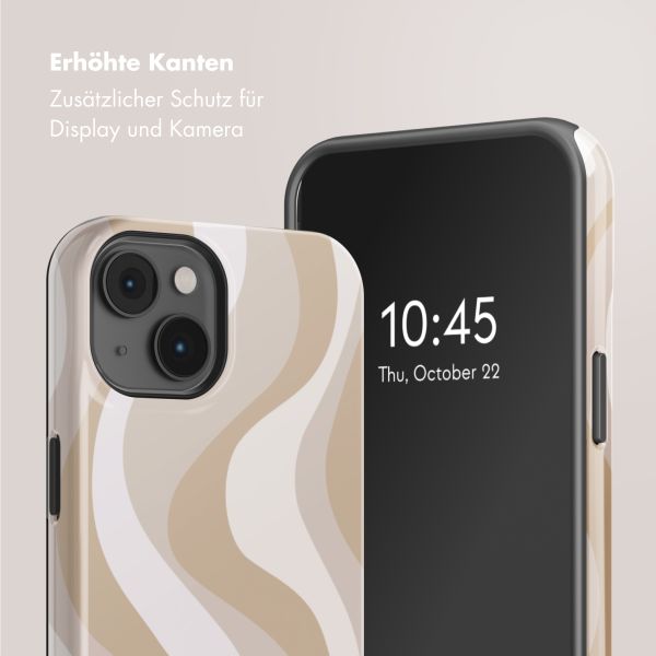 Selencia Vivid Tough Back Cover mit MagSafe für das iPhone 14 - Desert Waves Beige