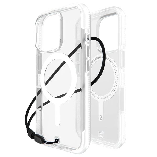 BodyGuardz Ace Pro MagSafe Back Cover für das iPhone 16 Pro - Clear White