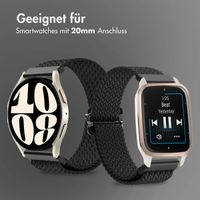 imoshion Gewebtes Nylonarmband - Universeller 20-mm-Anschluss - Schwarz