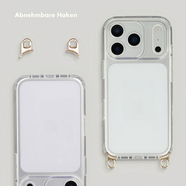 Selencia Backcover mit abnehmbaren Haken Apple iPhone 18 Pro Max / 17 Pro Max - Transparent