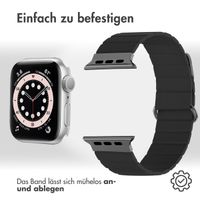 imoshion Magnetlederarmband für Apple Watch Series 1 t/m 9 / SE (38/40/41 mm) | Series 10 / 11 (42 mm) - Schwarz