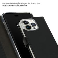 Selencia Echtleder Klapphülle iPhone 14 Pro - Schwarz