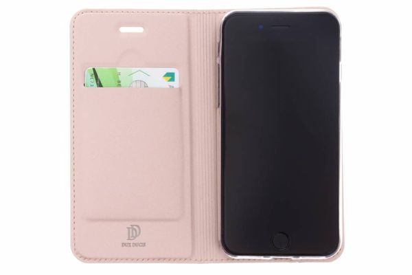 Dux Ducis Roségoldfarbenes Slim TPU Klapphülle iPhone SE (2022 / 2020) / 8 / 7