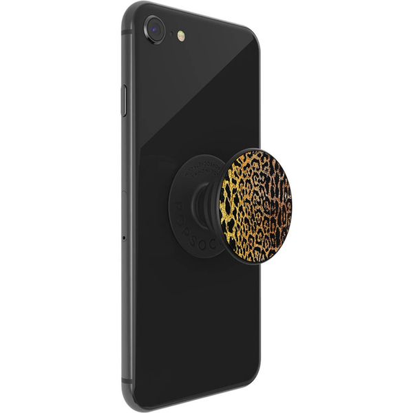 PopSockets Luxe PopGrip - Embossed Metal Leopard