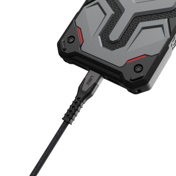 UAG Kevlar® Kern USB-C zu USB-C Ladekabel - 1,5 Meter - Schwarz / Grau