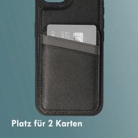 imoshion Backcover mit Kartenfach und Ständer Apple iPhone 17e / 16e - Schwarz