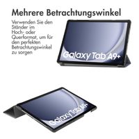 imoshion Design Trifold Klapphülle für das Samsung Galaxy Tab A9 Plus - Black Marble