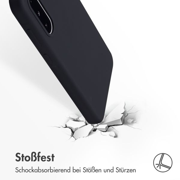 Accezz Liquid Silikoncase Samsung Galaxy A36 - Schwarz