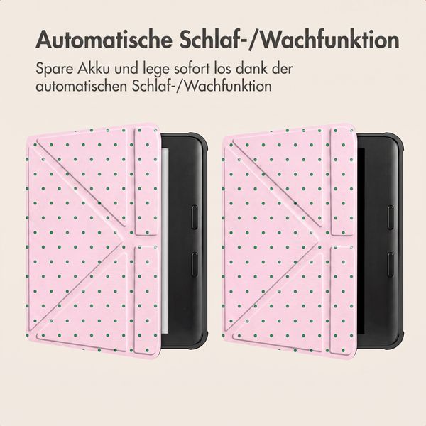 imoshion Design Klappbare Klapphülle Kobo Libra Colour - Happy Dots