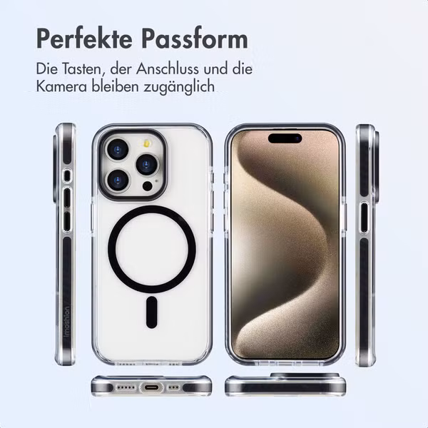 imoshion Combat MagSafe Hülle Apple iPhone 15 Pro - Schwarz