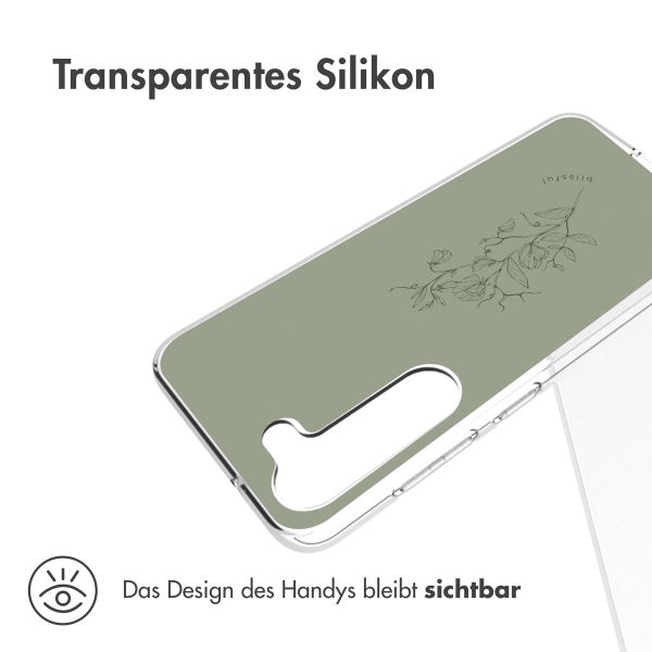 imoshion Design Hülle für das Samsung Galaxy S23 - Floral Green