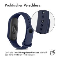 imoshion Silikonarmband für das Xiaomi Mi Band 5 / 6 - Dunkelblau