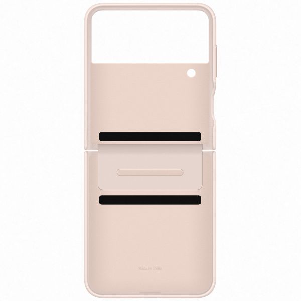 Samsung Original Leather Backcover für das Galaxy Z Flip 4 - Peach