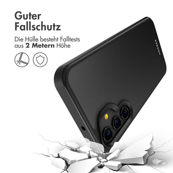 Accezz Rugged Frosted Back Cover Samsung Galaxy A15 (5G/4G) - Schwarz