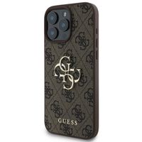 Guess 4G Metal Logo Back Cover Apple iPhone 16 Pro Max - Braun