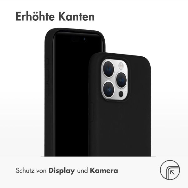 Accezz Liquid Silikoncase für das iPhone 15 Pro Max - Schwarz