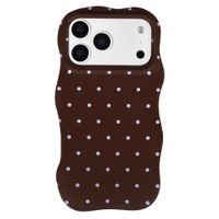 Selencia Vivid Wavy Backcover mit MagSafe Apple iPhone 18 Pro Max / 17 Pro Max - Happy Dots Chocolate