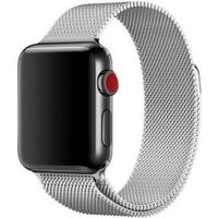 WiWu Milanaise-Armband für das  Apple Watch Series 1 t/m 9 / SE (38/40/41 mm) | Series 10 / 11 (42 mm) - Silber