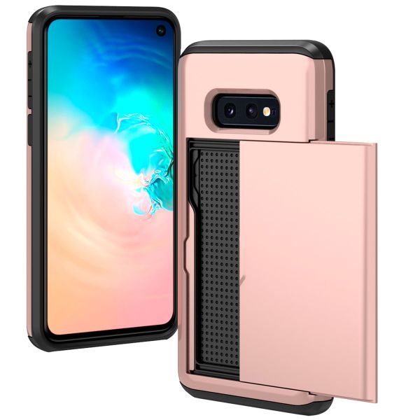 imoshion Backcover mit Kartenfach für das Samsung Galaxy S10e - Rose Gold