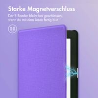 imoshion Canvas Sleepcover Klapphülle Kobo Nia - Violett