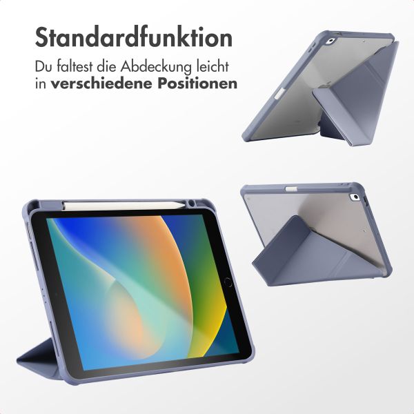 imoshion Origami Klapphülle iPad 9 (2021) 10.2 Zoll / iPad 8 (2020) 10.2 Zoll / iPad 7 (2019) 10.2 Zoll - Lavender