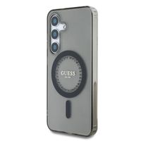 Guess MagSafe IML Strass Hülle Samsung Galaxy S25 - Schwarz