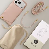 Selencia Nova HandyHülle mit Kordel und Kartenhalter Apple iPhone 17 Pro - Dusty Rose