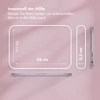 Selencia Puffy Laptop Hülle 15-16 Zoll - Laptop Sleeve - Magenta Fire