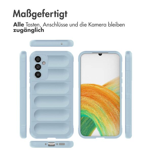 imoshion EasyGrip Back Cover für das Samsung Galaxy A34 (5G) - Hellblau