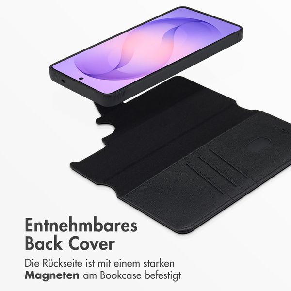 Accezz 2-in-1 Klapphülle aus Leder mit MagSafe Samsung Galaxy S26 Ultra - Onyx Black