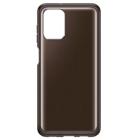 Samsung Original Silicone Clear Cover Galaxy A12 - Schwarz