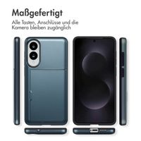 imoshion Backcover mit Kartenfach Samsung Galaxy S25 Edge - Dunkelblau